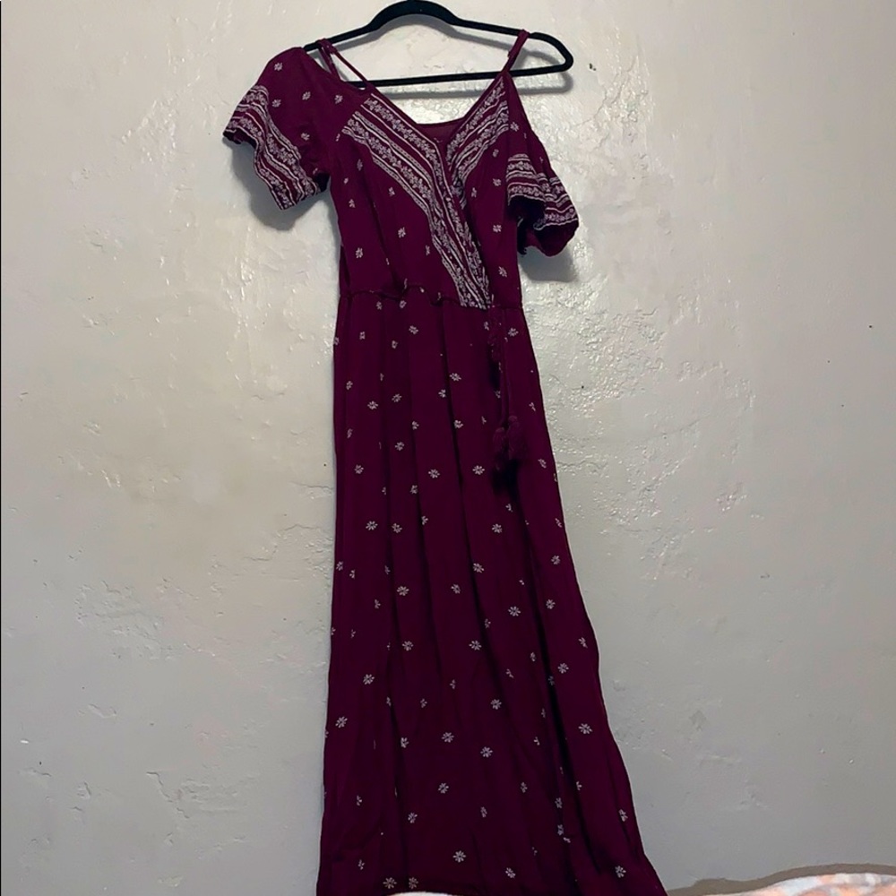 Off the shoulder maxi dress